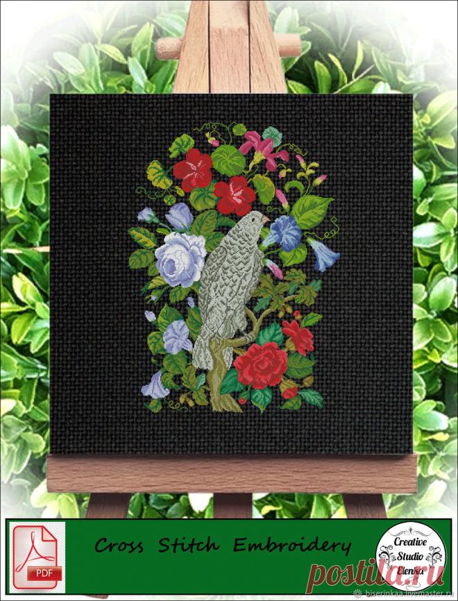 Старинная схема вышивки крестом Ястреб в цветах С-091 – купить на Ярмарке Мастеров – QN24ARU | Схемы для вышивки, Таганрог Старинная схема вышивки крестом Ястреб в цветах С-091 в интернет-магазине на Ярмарке Мастеров. Старинная схема вышивки крестом 