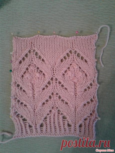 Вязание спицами. Пуловер Magnolia.