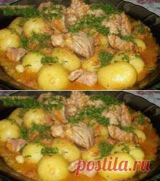 Лучшие кулинарные рецепты: Мясо с овощами и молодым картофелем