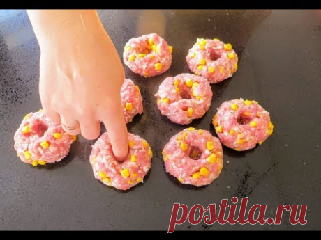 Вместо скучных котлет! Котлеты пончики в духовке / Рецепты из фарша от Другой Кухни