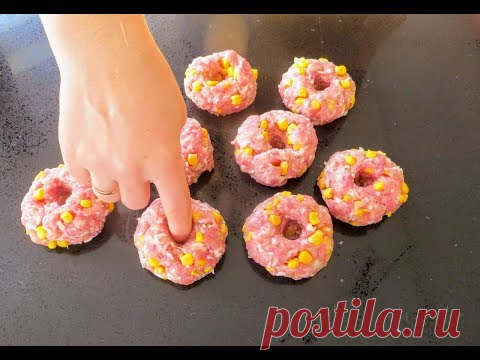 Вместо скучных котлет! Котлеты пончики в духовке / Рецепты из фарша от Другой Кухни