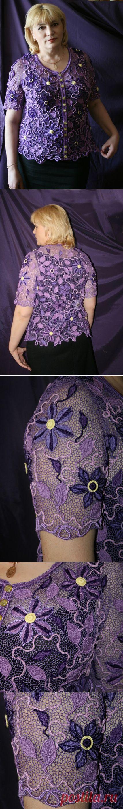 Жакет "Клематисы" от Татьяна Войнова(Зверева)