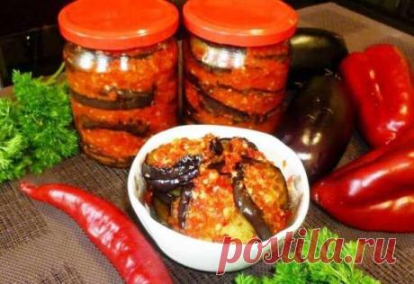 Прекраснейшие баклажаны в аджике на зиму — Дачный участок