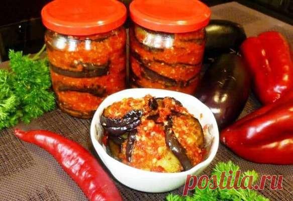 Прекраснейшие баклажаны в аджике на зиму — Дачный участок