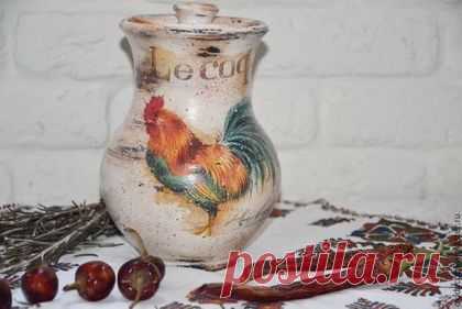 Купить КРЫНКА ПЕТУХ - кухня, кантри, кувшин, крынка, крынка кантри, крынка петух, петух