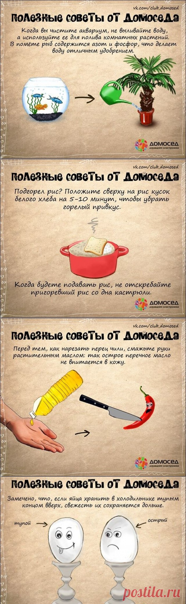Полезные советы от Домоседа.