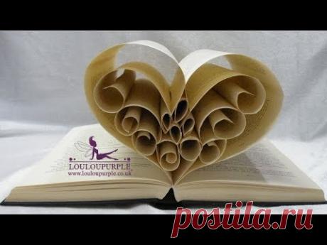 How to make Book Art. Heart.