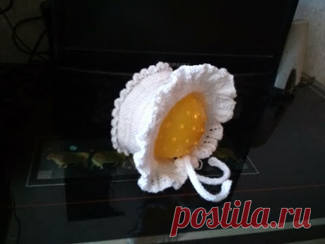 Чепчик/шапочка для новорожденной спицами. Часть 3