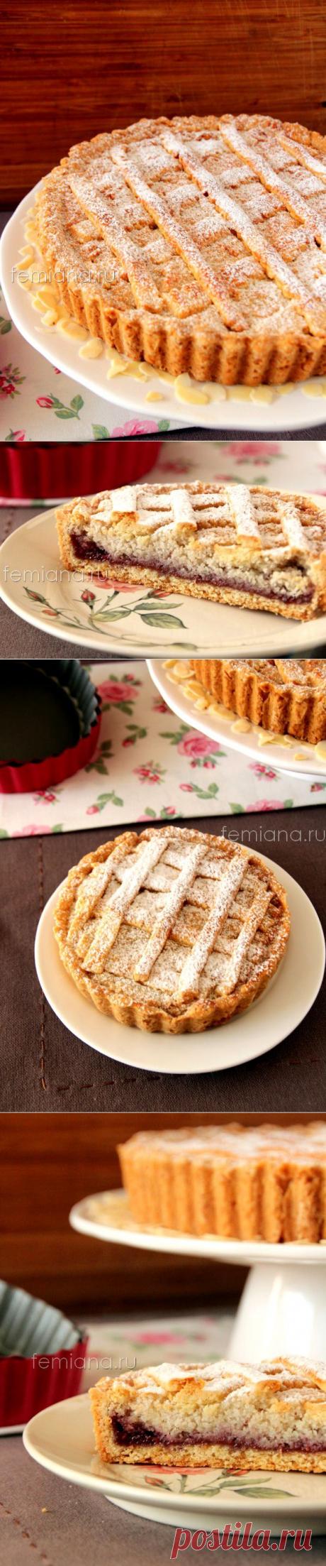 Вкусный песочный пирог с малиновым вареньем | FEMIANA