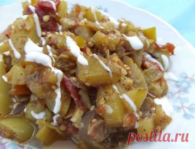Рагу из баклажанов в мультиварке - пошаговый кулинарный рецепт на Повар.ру