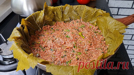 КУХНЯ УЗБЕЧКИ  | Неповторимый вкус! Супер быстрый способ приготовления Долмы на сковороде