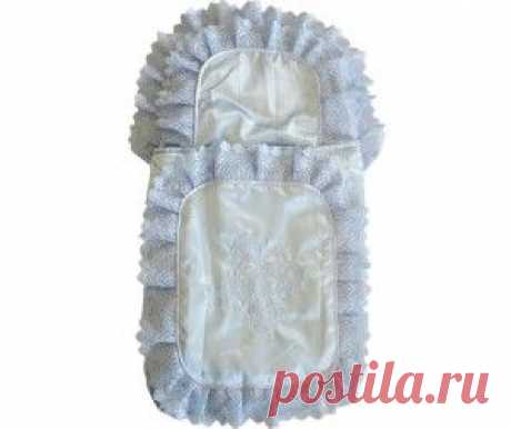 Папитто Конверт атлас с гипюром Бабочка