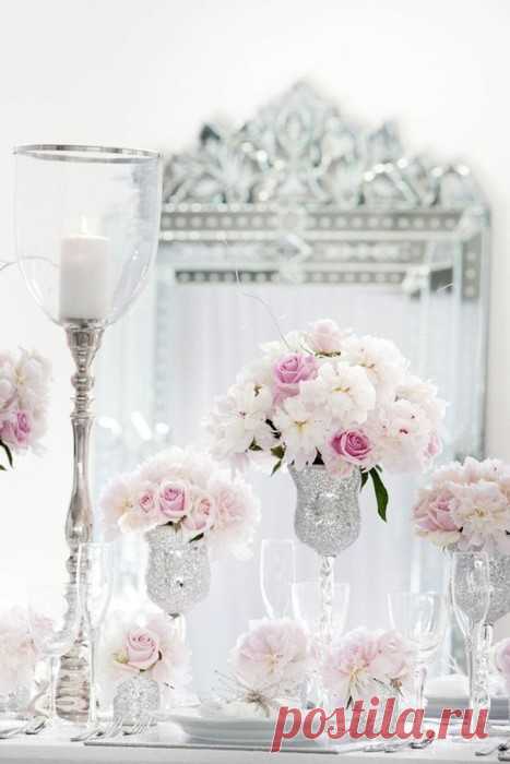 Perfect Wedding / classy centerpiece от O_Elvi | We Heart It