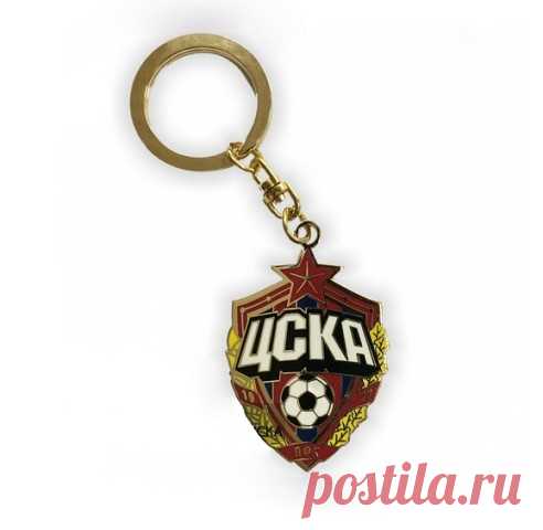Брелок " Эмблема ПФК ЦСКА " двусторонний