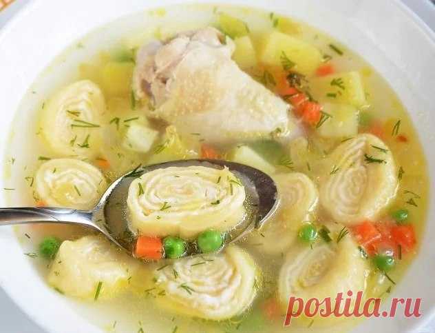 Суп с сырными рулетиками. - Из жизни пенсионера.