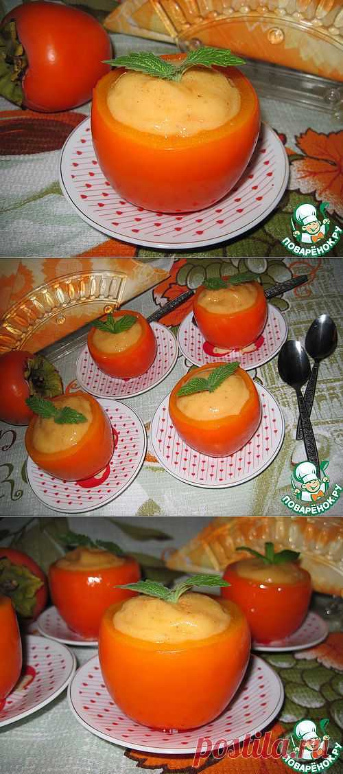 Мягкое мороженое из хурмы и банана - кулинарный рецепт