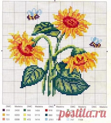 подсолнухи вышивка крестом: 19 тыс изображений найдено в Яндекс.Картинках