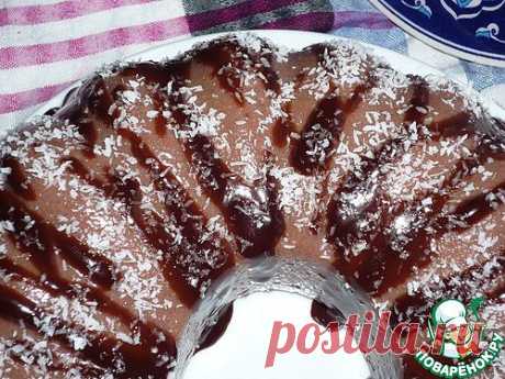 Шоколадный десерт из манной крупы - кулинарный рецепт