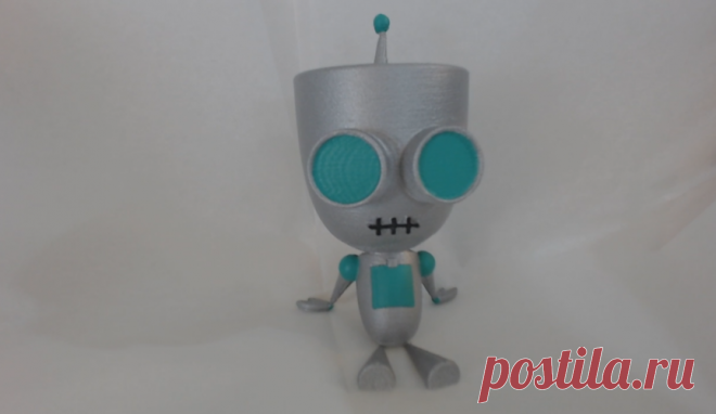 3D Printed Gir From Invader Zim by ChaosCoreTech | Pinshape