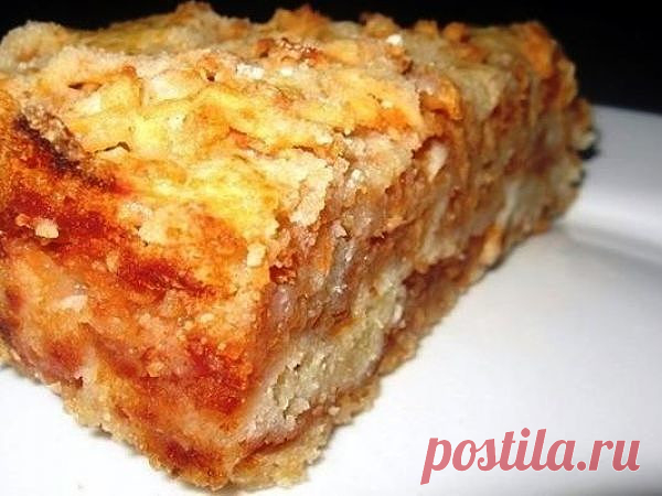 Самый вкусный сыпучий пирог с яблоками. | OK.RU