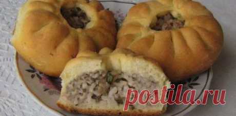 Беляши с мясом и рисом