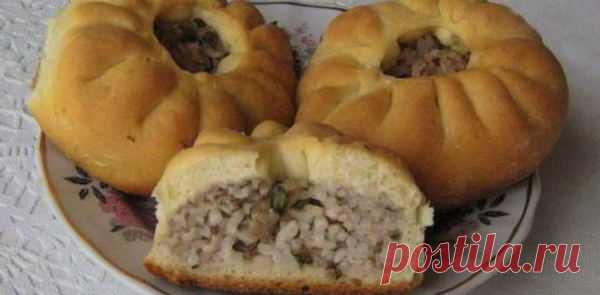 Беляши с мясом и рисом