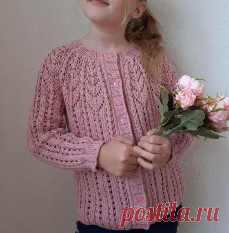 Как связать красивую кофточку для девочки