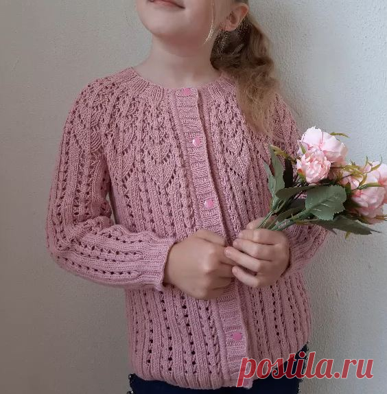 Как связать красивую кофточку для девочки