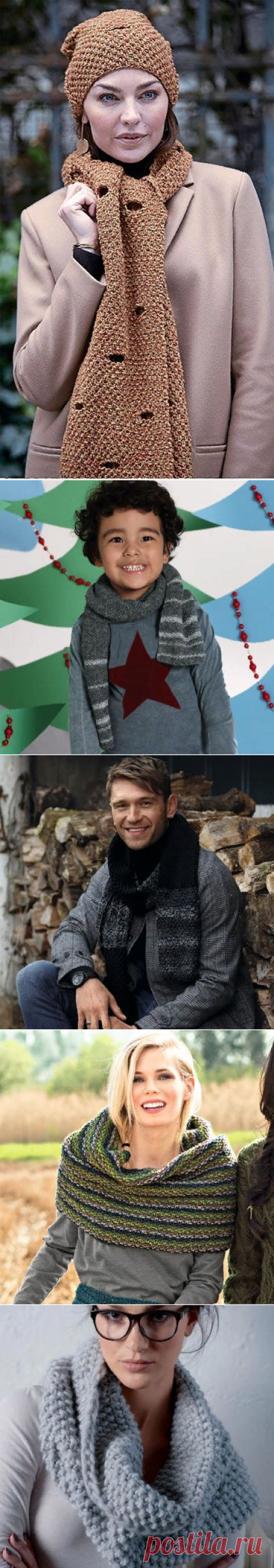 Шарфы жемчужным узором спицами для женщин, мужчин и детей – 14 схем вязания с описанием и МК видео