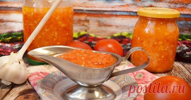 Очень вкусная кабачковая аджика