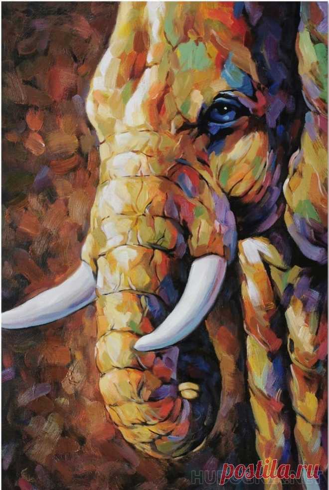 Картина Мудрый слон. Размеры: 50x80, Год: 2021, Цена: 38000 рублей Художник Шведова Екатерина