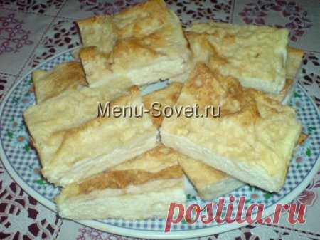 Пирог из лаваша с творогом