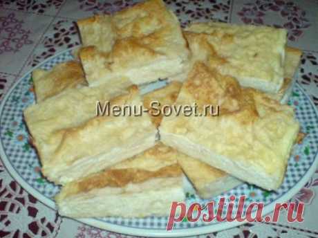 Пирог из лаваша с творогом