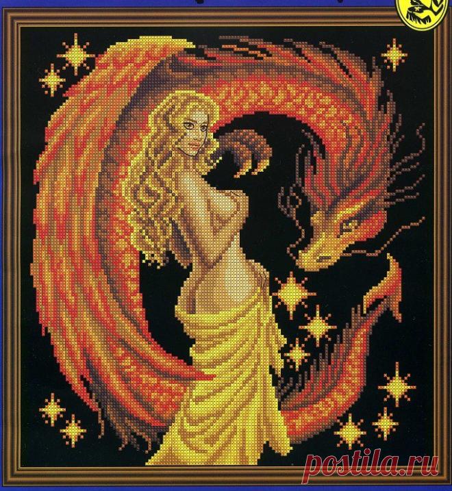 Схема вышивки крестом девушка. Схема вышивки крестиком дракон. |