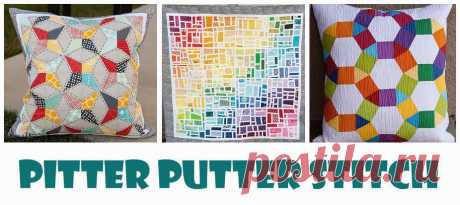 Pitter Putter Stitch: Бумага Кусочно Калейдоскоп Учебник