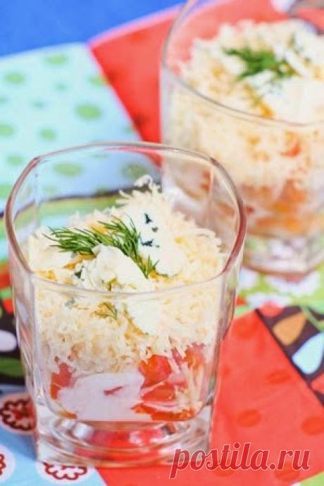 Кулинарные рецепты: Салат в стакане.