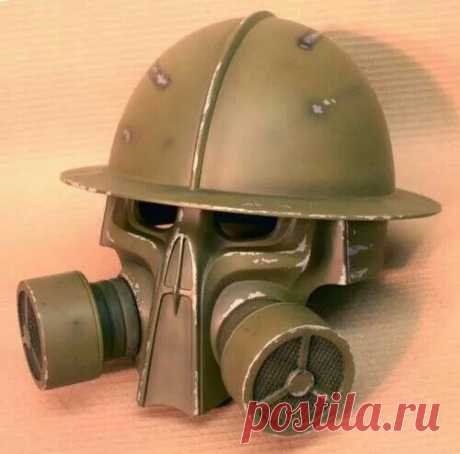 Дизельпанк. Каска. Маска. Респиратор.