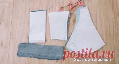 Denim Halter Top: Sew It Simple, Sew It Fast - Free PDF! - Sparrow Refashion: A Blog for Sewing Lovers and DIY Enthusiasts