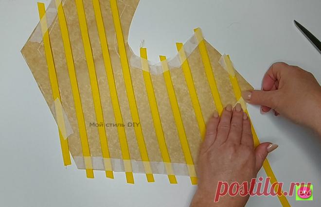 Всегда думала, что плетёную кокетку шить очень сложно, пока не попробовала хитрую технику с помощью бумаги | Мой стиль DIY | Яндекс Дзен