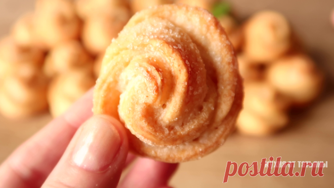 Печенье: красивые розочки, делюсь рецептом. Выпечка без яиц