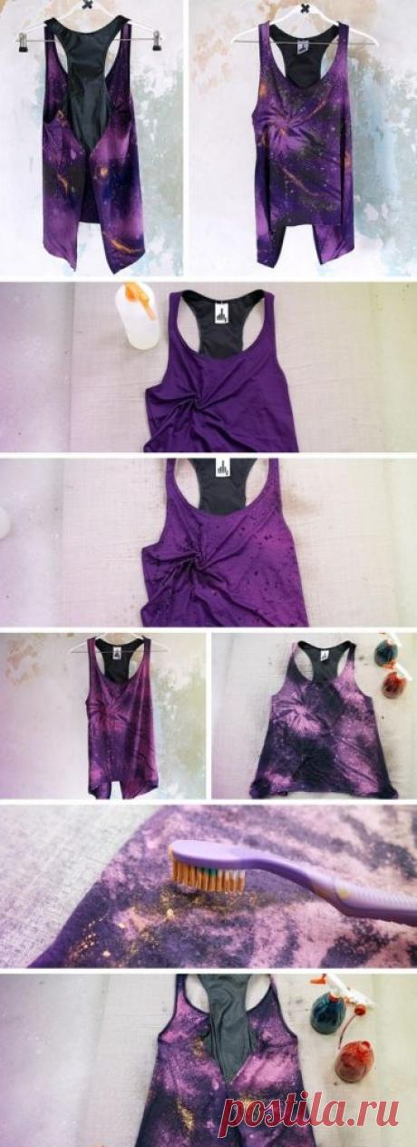 Остался отбеливатель? Опробуйте новую идею по обновлению одежды!