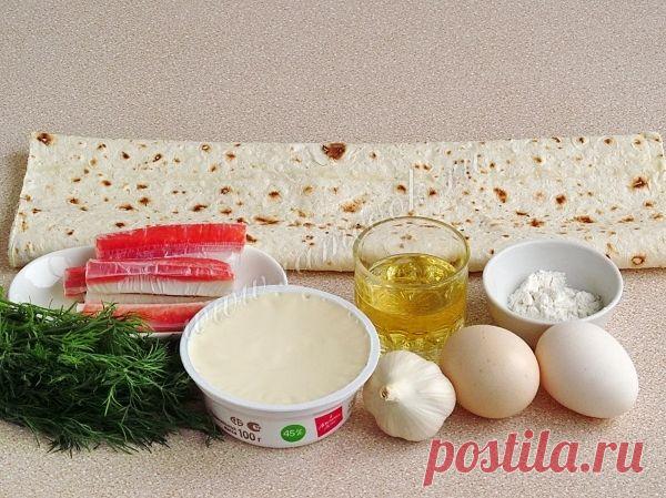 Восточные гренки, рецепт с фото. Готовим гренки из лаваша с крабовыми палочками.