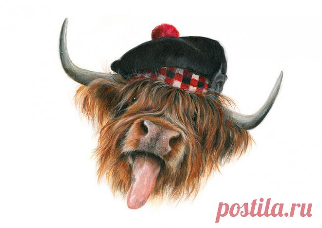 Art by Lana Mathieson | Scottish Themed Art | Custom Pet Portraits | Lanark, Scotland