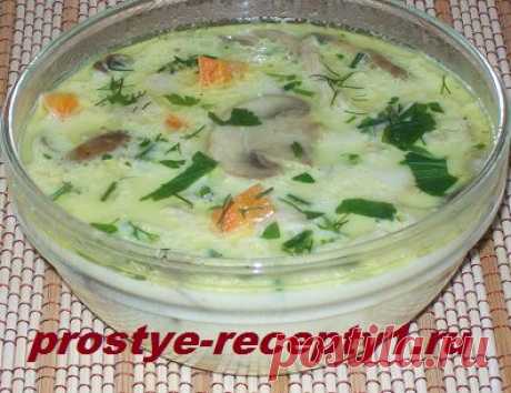 Сырный суп с шампиньонами | Простые рецепты