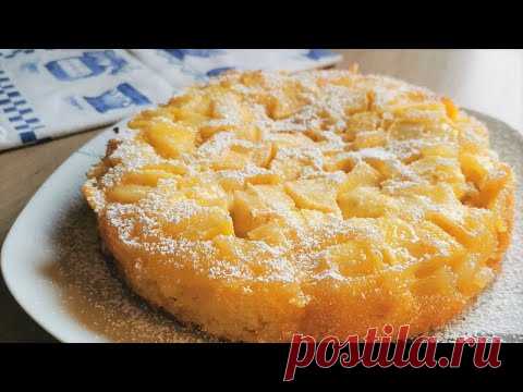 3 яблока и 10 минут на этот вкусный яблочный пирог