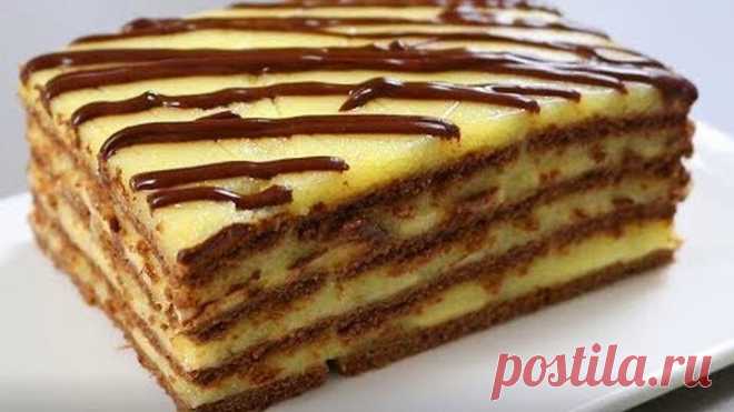 Самый дешевый торт без выпечки ! Мягкий, нежный и очень вкусный