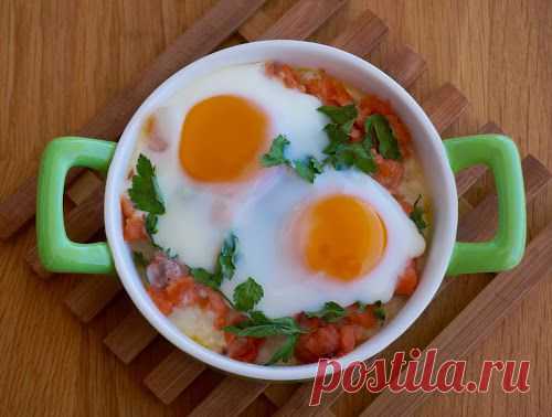 Home food: Яйцо-кокот с лососем и рисом по-скандинавски.