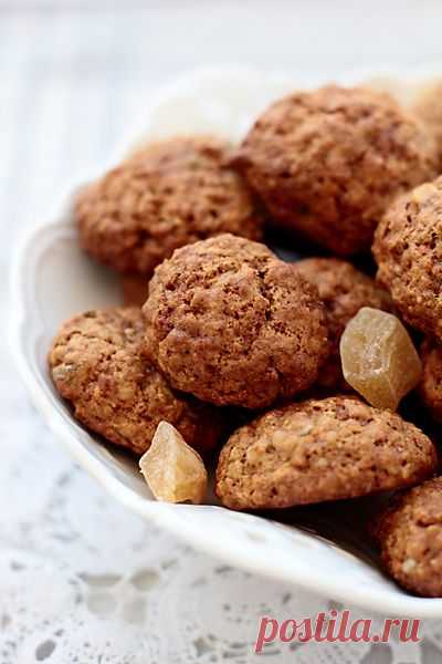 Овсяные прянички с имбирем и цукатами • Elaizik