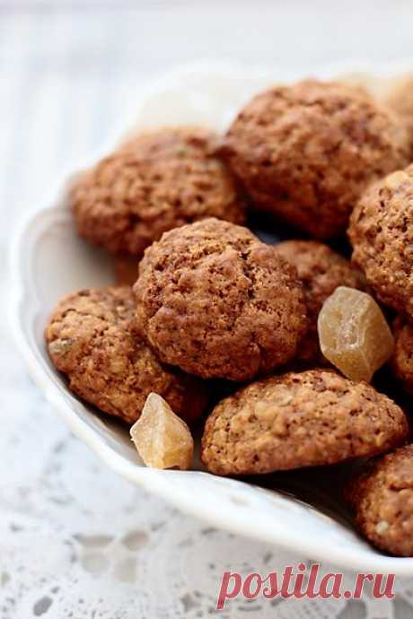 Овсяные прянички с имбирем и цукатами • Elaizik