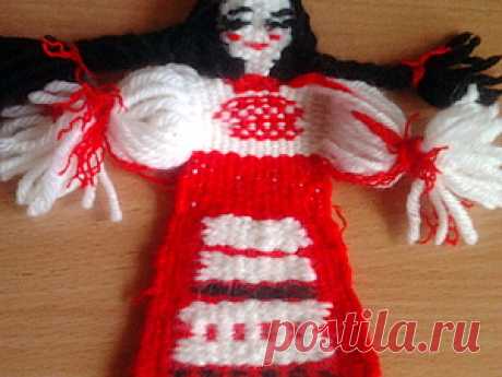 Кукла-оберег в технике гобелен &quot;Натуся&quot; - Ярмарка Мастеров - ручная работа, handmade